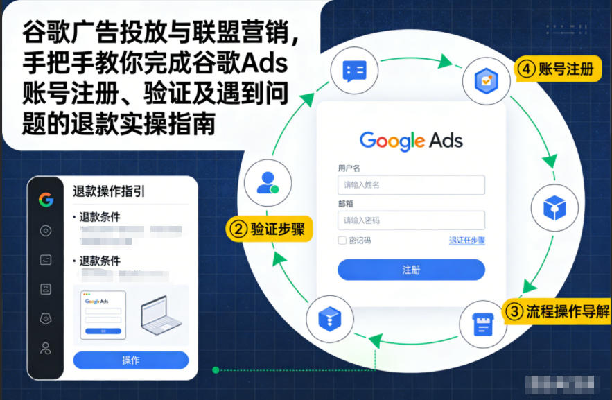 谷歌广告投放与联盟营销，手把手教你完成谷歌Ads账号注册、验证及遇到问题的退款实操指南-藏宝阁