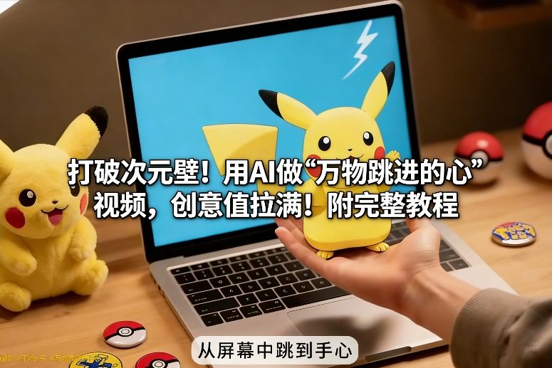 打破次元壁！用AI做【万物跳进手心】视频，创意值拉满！附完整教程-藏宝阁