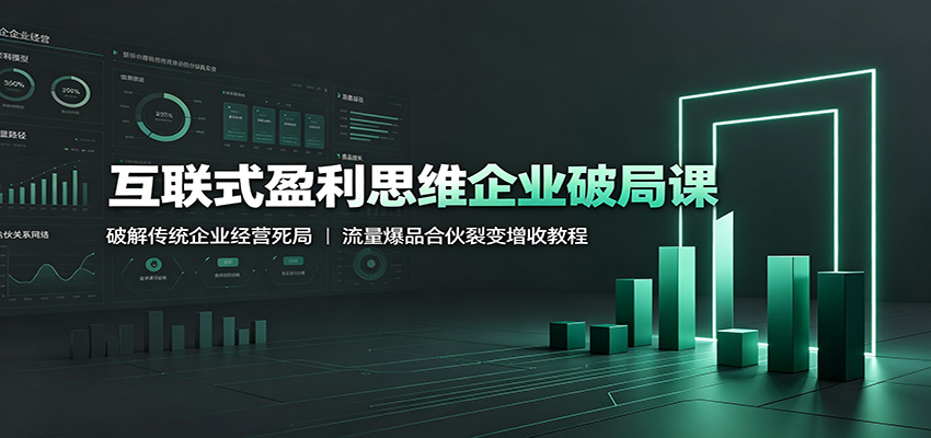 互联式盈利思维企业破局课：破解传统企业经营死局，流量爆品合伙裂变增收教程-藏宝阁