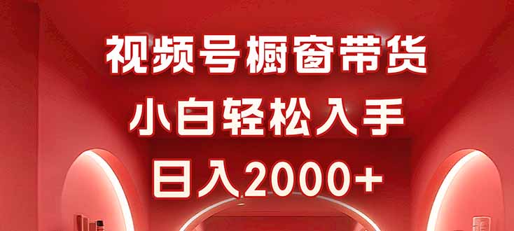 视频号橱窗带货，小白轻松入手，日入2000+-藏宝阁