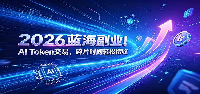 2026蓝海副业！AI Token交易，碎片时间轻松增收-藏宝阁
