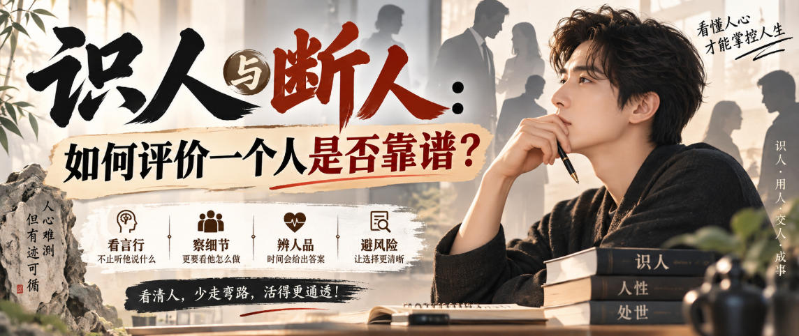 付费文章：识人与断人：如何评价一个人是否靠谱？-藏宝阁