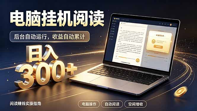 看小说也有收益？自动化流程，轻松日入300+-藏宝阁