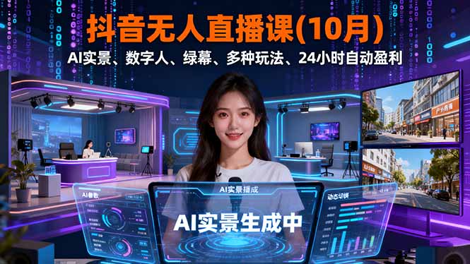 抖音无人直播课(10月-藏宝阁