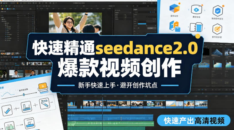 快速精通seedance2.0爆款视频创作，快速产出高清视频，避开大量创作坑点，新手也能快速上手-藏宝阁