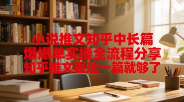 小说推文知乎中长篇爆单实操全流程分享，知乎推文看这一篇就够了-藏宝阁