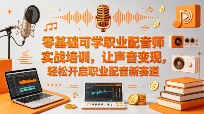 零基础可学职业配音师实战培训，让声音变现，轻松开启职业配音新赛道-藏宝阁