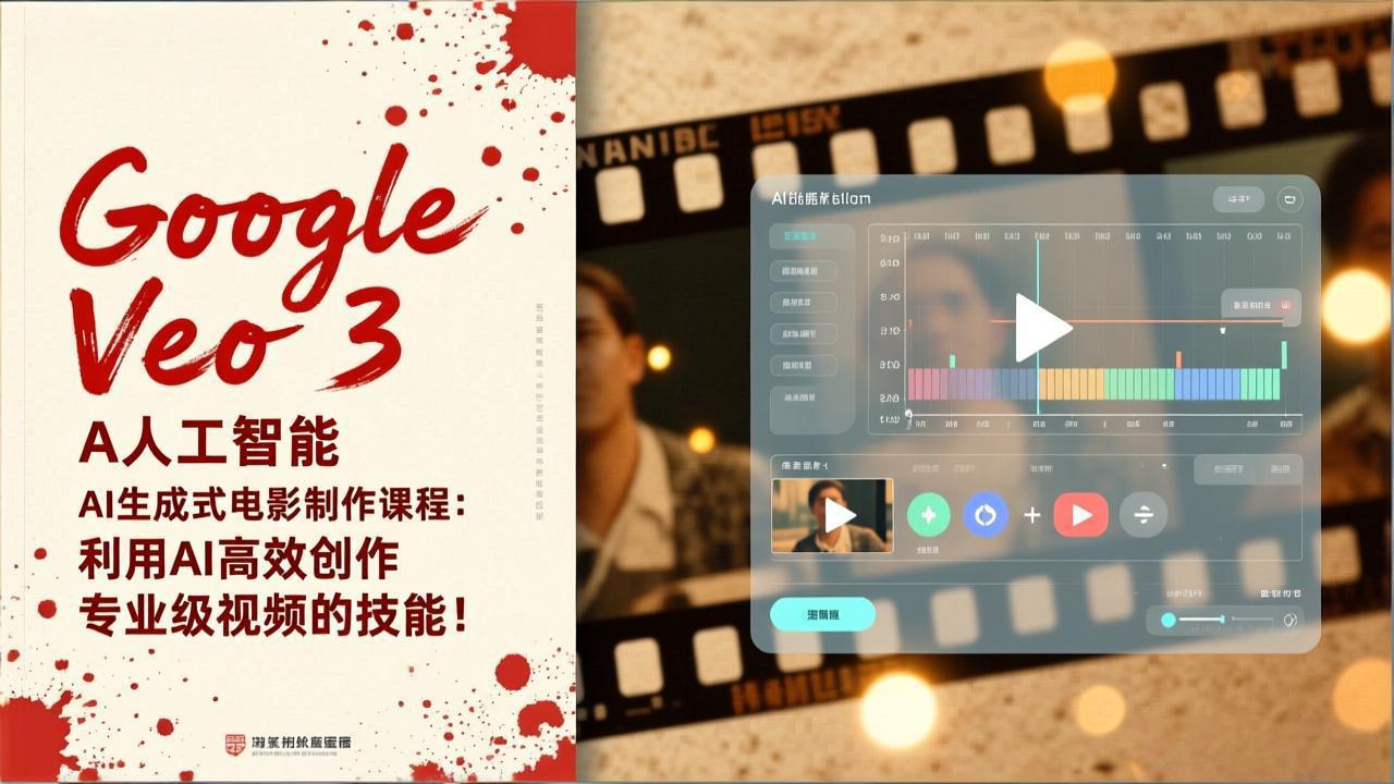 Google Veo 3人工智能AI生成式电影制作课程：利用AI高效创作专业级视频的技能！-藏宝阁
