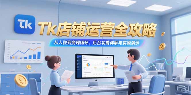 Tk店铺运营全攻略，从入驻到变现闭环，后台功能详解与实操演示-藏宝阁