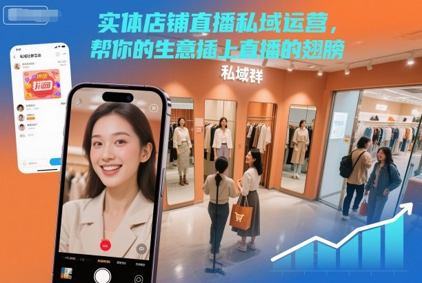 实体店铺直播私域运营，帮你的生意插上直播的翅膀-藏宝阁