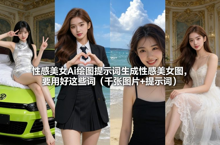 性感美女Ai绘图提示词生成性感美女图，要用好这些词(千张图片+提示词)-藏宝阁