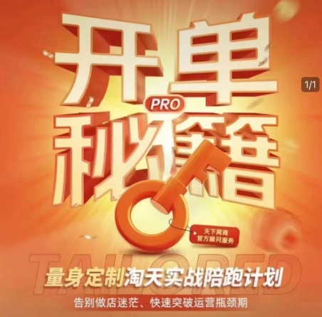 淘宝开单秘籍PRO，量身定制淘天实战陪跑计划，告别做店迷茫、快速突破运营瓶颈期(更新6月)-藏宝阁