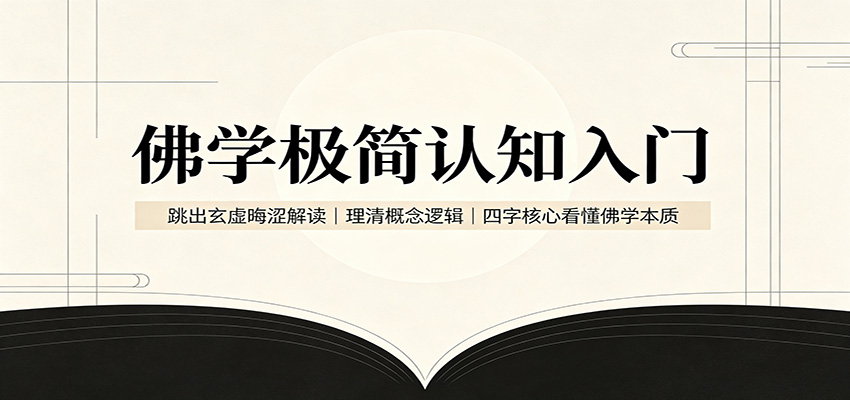 佛学极简认知入门：跳出玄虚晦涩解读，理清概念逻辑，四字核心看懂佛学本质-藏宝阁