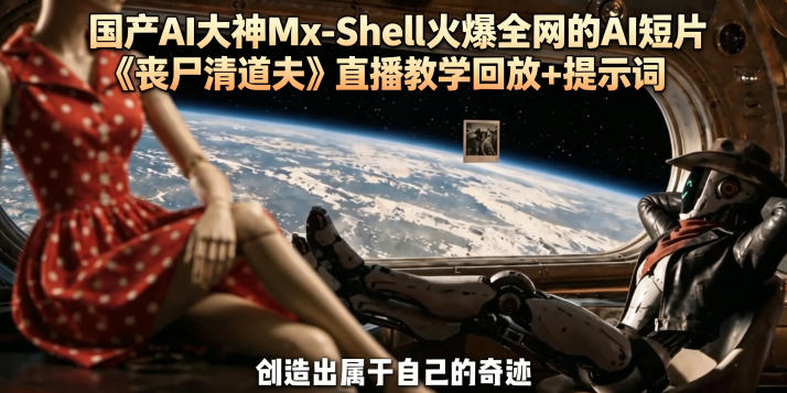 国产AI大神Mx-Shell火爆全网的AI短片《丧尸清道夫》直播教学回放+提示词-藏宝阁