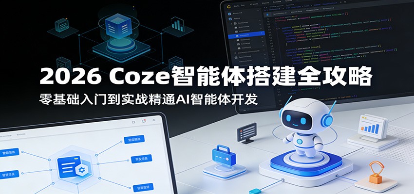 2026 Coze智能体搭建全攻略：零基础入门到实战精通AI智能体开发-藏宝阁