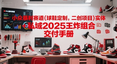 小众暴利赛道(球鞋定制，二创项目)实体+私域2025王炸组合  交付手册-藏宝阁
