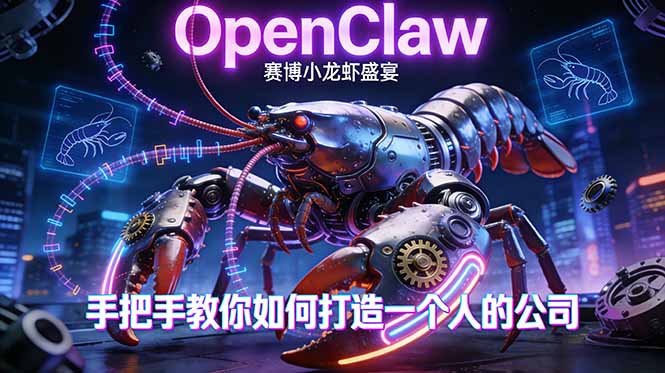 OpenClaw，小龙虾-从产品到爆款的成长之路，手把手教你如何打造一个人的公司-藏宝阁