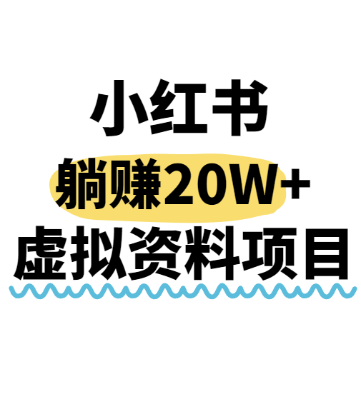 小红书操作虚拟资料，搬运工模式躺挣20W+，互联网的低成本路子！-藏宝阁