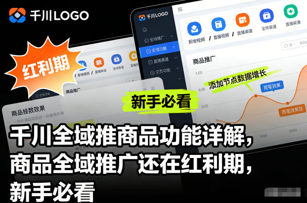 千川全域推商品功能详解，商品全域推广还在红利期，新手必看-藏宝阁