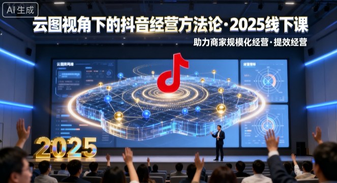 云图视角下的抖音经营方法论，2025线下课，助力商家规模化经营，提效经营(录音+字幕)-藏宝阁