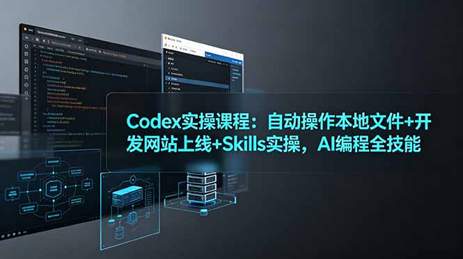 Codex实操课程：自动操作本地文件+开发网站上线+Skills实操，AI编程全技能-藏宝阁