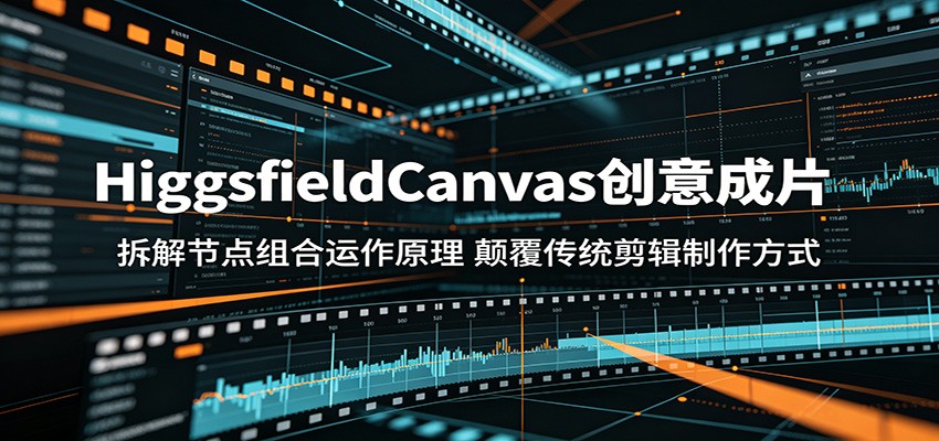 HiggsfieldCanvas创意成片：拆解节点组合运作原理，颠覆传统剪辑制作方式-藏宝阁