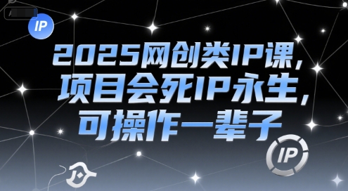 2025网创类IP课，项目会死IP永生，可操作一辈子-藏宝阁