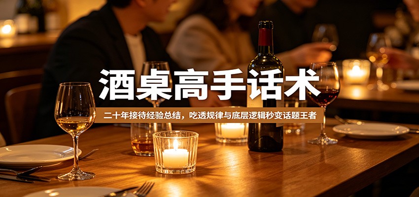 酒桌高手话术：二十年接待经验总结，吃透规律与底层逻辑秒变话题王者-藏宝阁