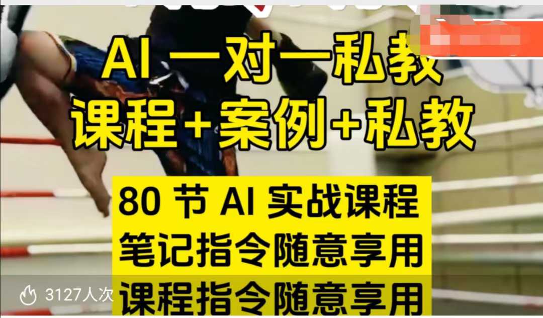 AI指令实战课，课程+案例，80节AI实战课程，笔记指令随意享用，课程指令随意享用(更新7月)-藏宝阁