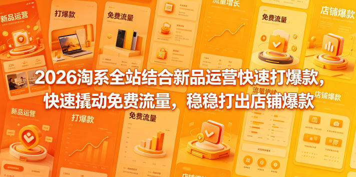 2026淘系全站结合新品运营快速打爆款，快速撬动免费流量，稳稳打出店铺爆款(更新5月12日)-藏宝阁