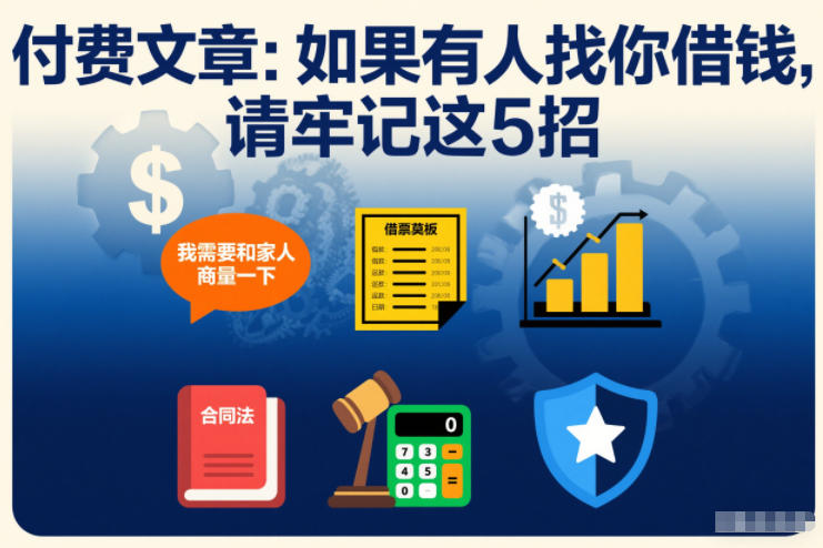 付费文章：如果有人找你借钱，请牢记这5招-藏宝阁