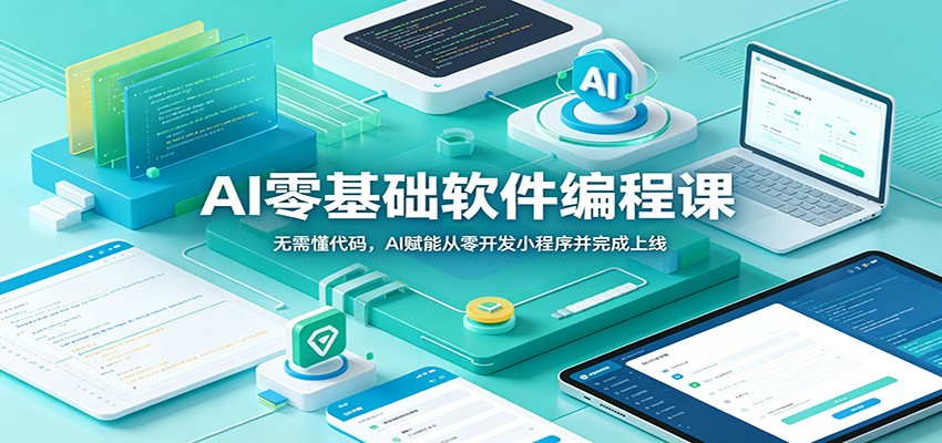 AI零基础软件编程课：无需懂代码，AI赋能从零开发小程序并完成上线-藏宝阁
