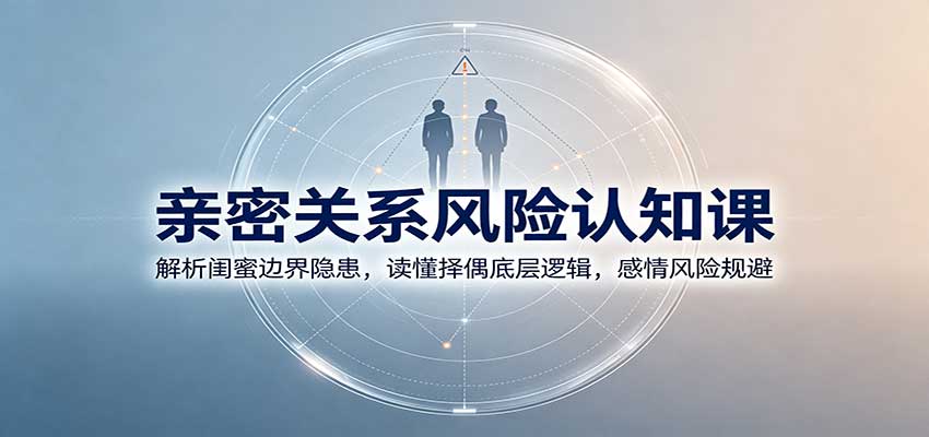 亲密关系风险认知课：解析闺蜜边界隐患，读懂择偶底层逻辑，感情风险规避-藏宝阁