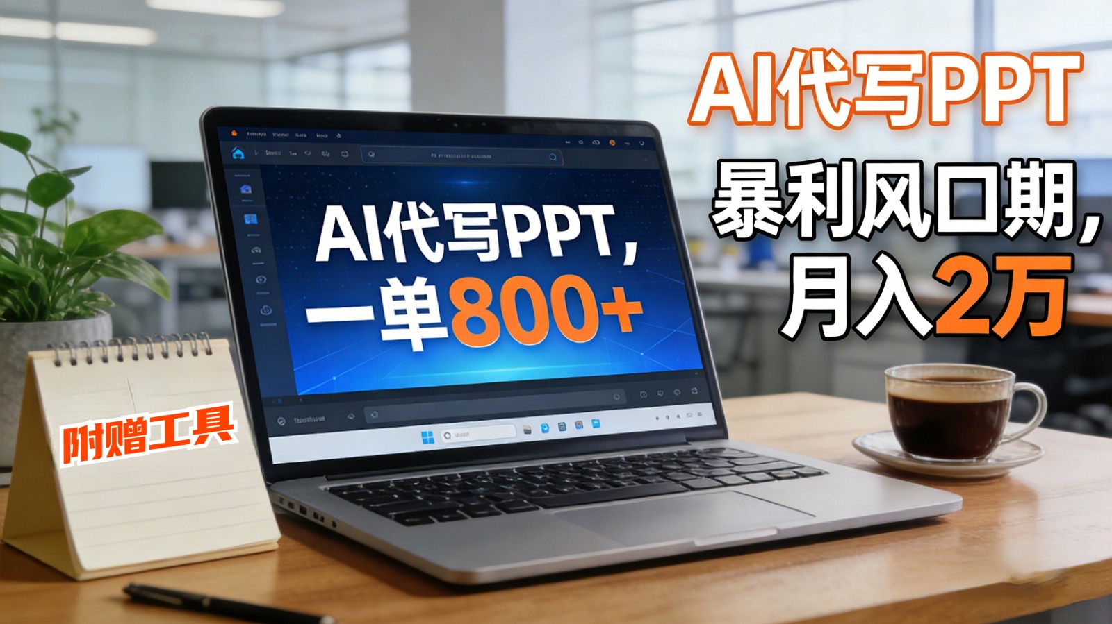 AI 代写做 PPT！一单狂赚 800+，风口期月入 2 万(工具 + 提示词直接送)-藏宝阁