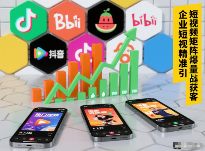 企业短视频精准引流矩阵获客，短视频矩阵爆量战法-藏宝阁