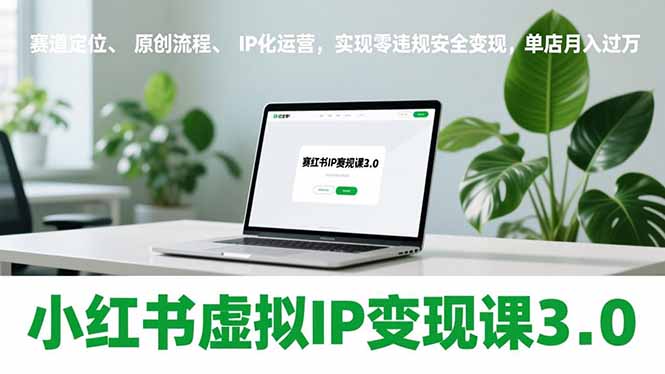 小红书虚拟IP变现课3.0，赛道定位、原创流程、IP化运营，实现零违规安全变现，单店月入过万-藏宝阁