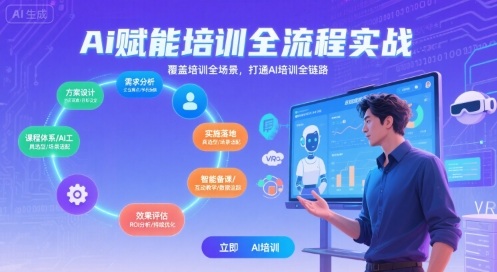 AI赋能培训全流程实站，覆盖培训全场景，打通 Al培训全链路-藏宝阁