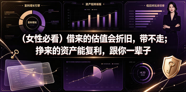 付费文章：(女性必看)借来的估值会折旧，带不走；挣来的资产能复利，跟你一辈子-藏宝阁
