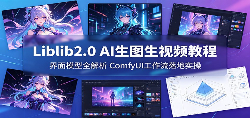 Liblib2.0 AI生图生视频教程：界面模型全解析，ComfyUI工作流落地实操-藏宝阁