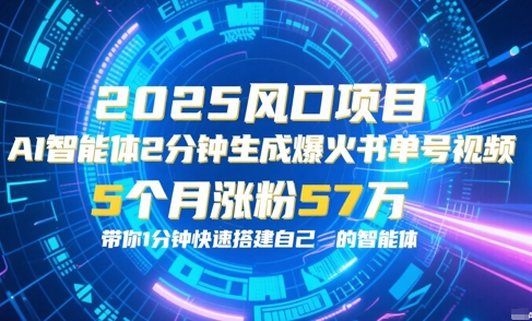 AI智能体2分钟一键生成爆火书单号原创视频，5个月涨粉57w，带你零代码1分钟搭建智能体-藏宝阁