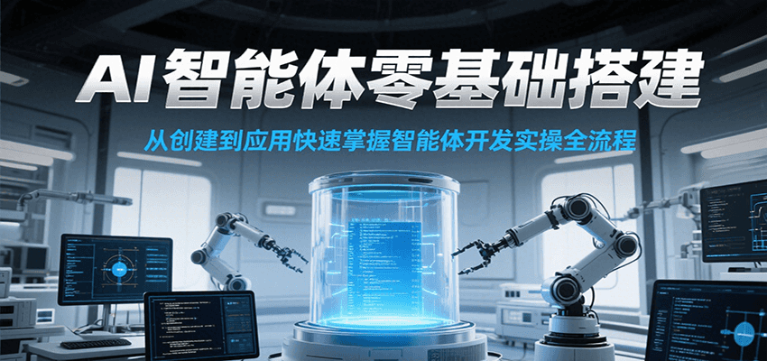 AI智能体零基础搭建实操课，从创建到应用快速掌握智能体开发全流程！-藏宝阁