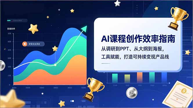 AI课程创作效率指南，从调研到PPT、从大纲到海报，工具赋能，打造可持续变现产品线-藏宝阁