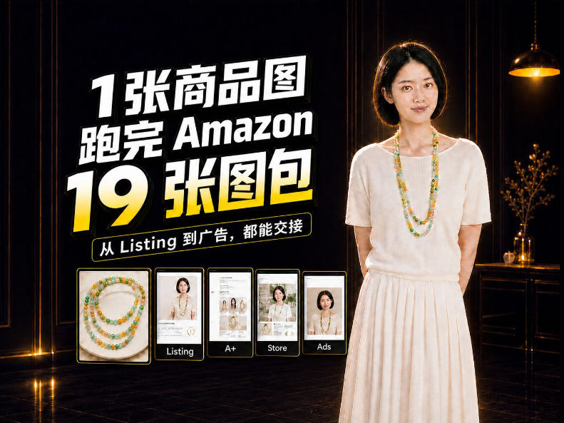 一张商品图，怎么做成Amazon 19张完整图包？我把整个流程跑了一遍-藏宝阁