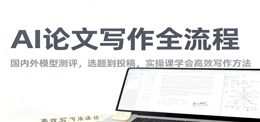 AI论文写作全流程，国内外模型测评，选题到投稿，实操课学高效写作方法-藏宝阁