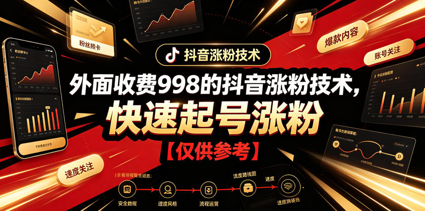 外面收费998的抖音涨粉技术，快速起号涨粉【仅供参考】-藏宝阁