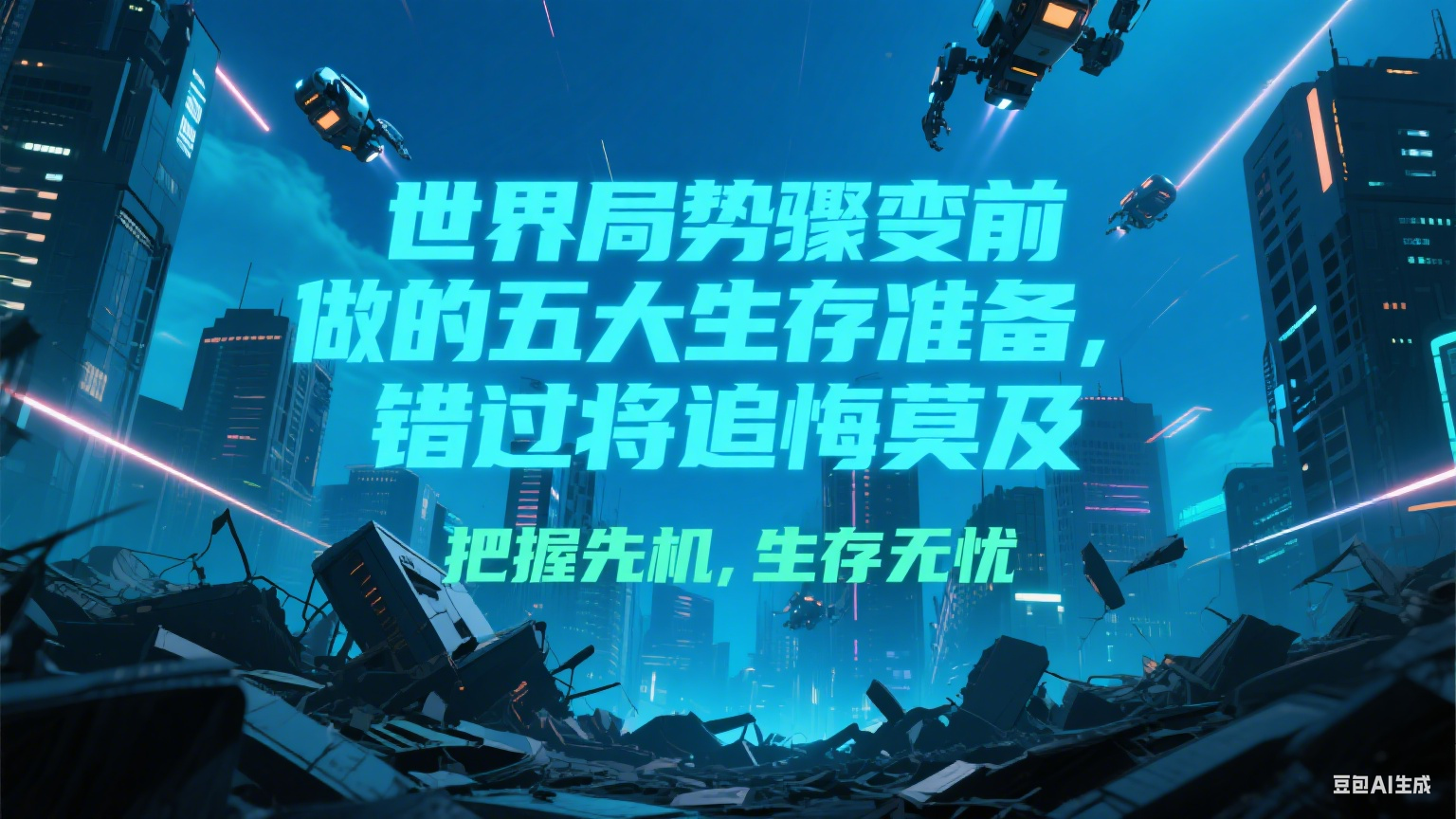 付费文章《世界局势骤变前必做的五大生存准备，错过将追悔莫及》-藏宝阁