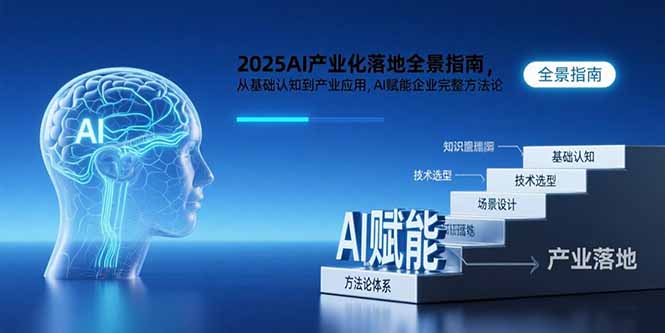 2025AI产业化落地全景指南，从基础认知到产业应用，AI赋能企业完整方法论-藏宝阁