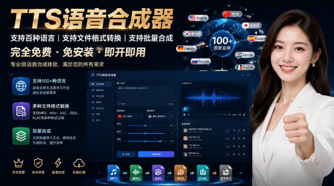 最新TTS配音，支持批量，支持文件格式转换，功能超多-藏宝阁