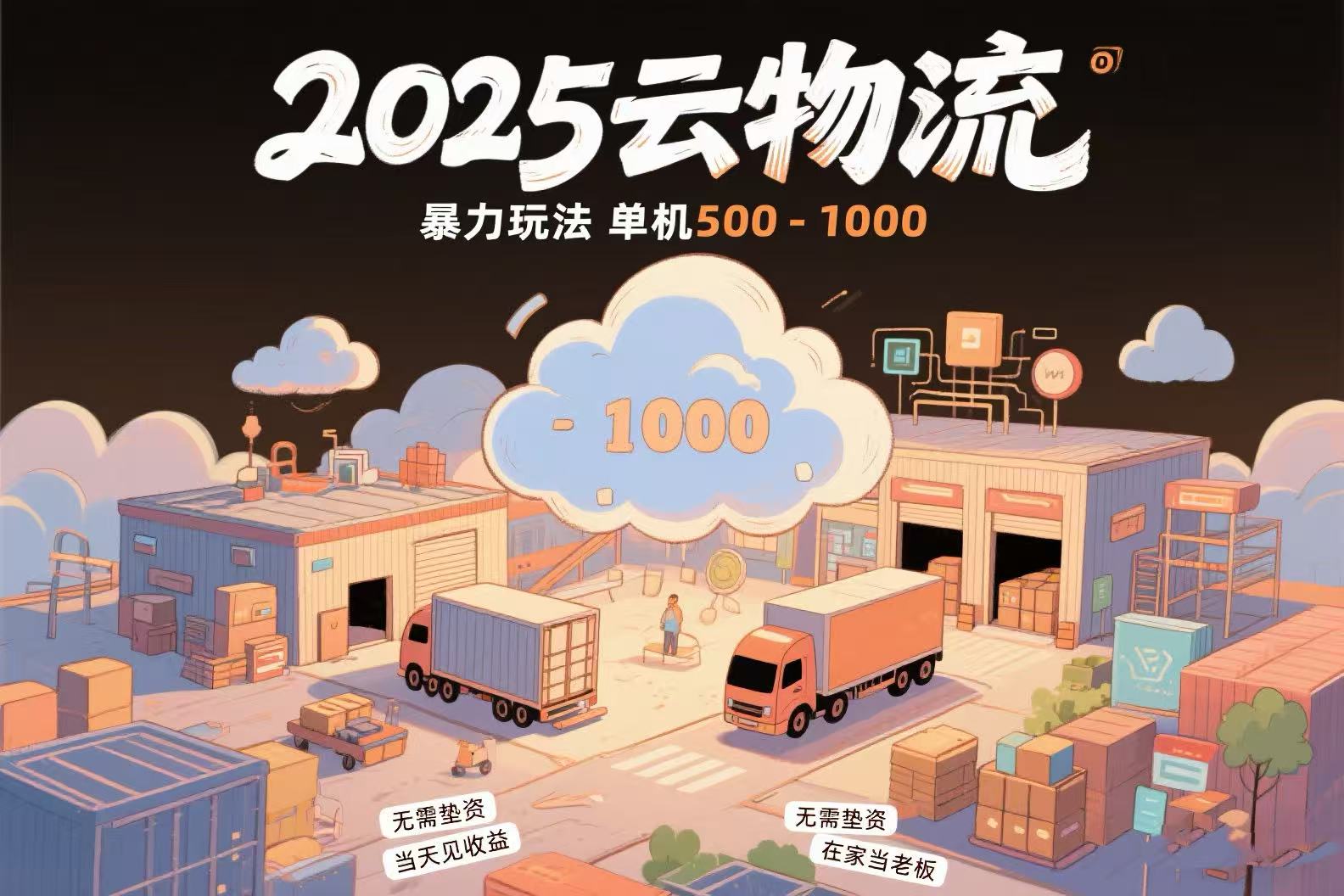 云物流赚差价，项目纯利润500~1000，无需垫资，当天到账。不需要有车，…-藏宝阁