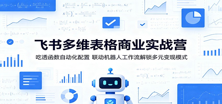 飞书多维表格商业实战营：吃透函数自动化配置，联动机器人工作流解锁多元变现模式-藏宝阁